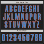 Personalized Black Electric Blue Orange Baseball Jersey for Men and Women Personalized Black Electric Blue-Orange Baseball