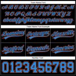 Personalized Black Blue-Orange Basketball Shorts for Men - Custom Sportswear Personalized Black Electric Blue-Orange Basketball