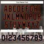 Custom Team Name Number Miami Florida 3D Bomber Varsity Jacket Black Electric Blue Orange Full-Snap Letterman Personalized