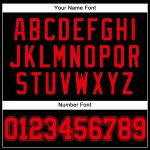 Custom Authentic Throwback Baseball Jersey - Personalized Black Fire Red Mesh with Name & Number Personalized Black Fire
