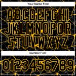 Personalized 3D Abstract Network T-Shirt in Black Gold for Performance Wear Personalized Black Gold 3D Abstract Network Performance