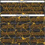 Personalized Black Gold 3D Abstract Unisex Softball Jersey - Two-Button Design, Soft Fabric, Customizable Sportswear Personalized