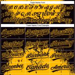 Personalized Black Gold 3D Abstract Grunge Splatter Softball Jersey Unisex Two-Button Personalized Black Gold 3D Abstract