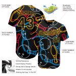 Personalized Black Gold 3D Jersey for Bowling and Baseball Activities Personalized Black Gold 3D Bowling Baseball Jersey