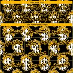Personalized Black Gold 3D Dollar Sign T-Shirt for Money Theme Performance Personalized Black Gold 3D Burnfiring Dollar Sign
