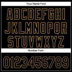 Personalized Black Gold 3D Baseball Jersey with Diagonal Stripes Personalized Black Gold 3D Diagonal Stripes Baseball Jersey