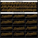 Personalized Black Gold 3D Baseball Jersey with Diagonal Stripes Personalized Black Gold 3D Diagonal Stripes Baseball Jersey