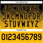 Custom Black Gold 3D Gradient Performance T-Shirt in Square Shapes Design Personalized Black Gold 3D Gradient Square Shapes