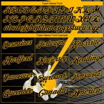 Custom Name and Number Bowling Polo Shirt - Personalized Black Gold 3D Pattern Design Performance Apparel Personalized Black