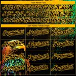 Personalized Black Gold 3D Pattern Holi Color Powder Baseball Jersey Authentic Personalized Black Gold 3D Pattern Design