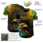Personalized Black Gold 3D Pattern Holi Color Powder Baseball Jersey Authentic Personalized Black Gold 3D Pattern Design
