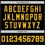 Personalized Black Gold Baseball Jersey - Custom Authentic Team Apparel Personalized Black Gold Authentic Baseball Jersey
