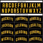 Personalized Black Gold Baseball Jersey - Custom Authentic Team Apparel Personalized Black Gold Authentic Baseball Jersey