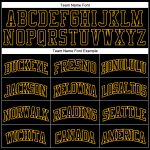 Custom Black Gold Basketball Jersey with Personalized Name and Number - Authentic Throwback Style Personalized Black Gold