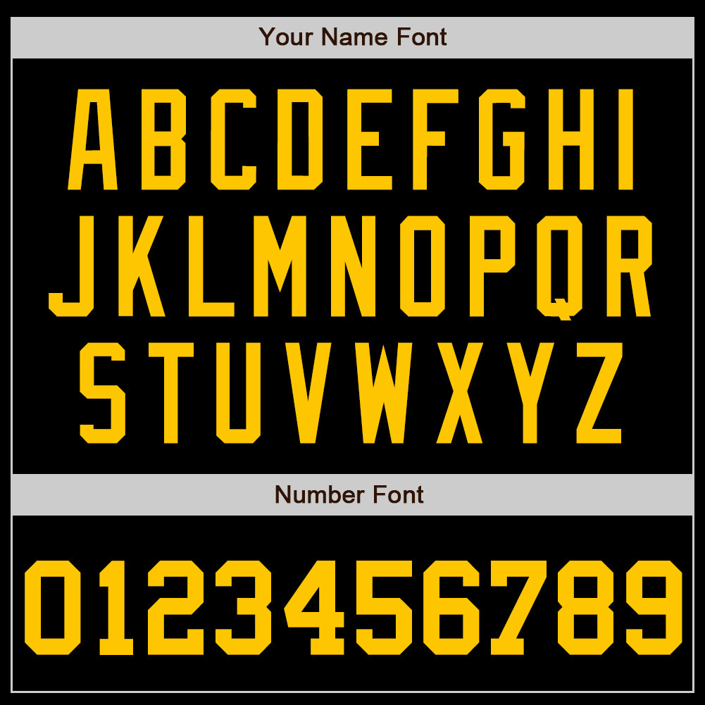 Personalized Black Gold Baseball Jersey 2 Custom Black Gold Baseball Jersey for Men and Women - Personalized Sports Apparel Personalized Black Gold Baseball Jersey - Image 4