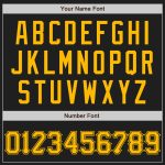 Personalized Black Gold Baseball Jersey for Adults - Custom Name & Number 4 Personalized Black Gold Baseball Jersey 4