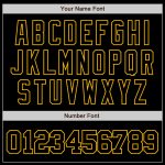 Personalized Black Gold Baseball Jersey - Custom Player Name & Number Personalized Black Gold Baseball Jersey 5