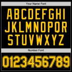 Custom Black Gold-Black Baseball Jersey with Personalized Name and Number - Authentic Team Apparel Personalized Black Gold-Black