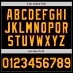 Personalized Black Gold Crimson Baseball Jersey with Arm Shapes - 3 Color Options Personalized Black Gold-Crimson 3 Colors