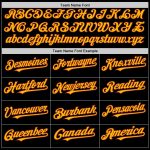 Custom Name Number Black Gold-Crimson Varsity Letterman Bomber Hoodie Jacket - Personalized Two Tone Design Personalized