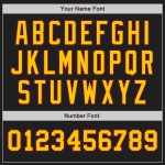 Personalized Black and Gold Two-Tone Baseball Jersey - Custom Crimson Sports Apparel Personalized Black Gold-Crimson Two