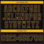 Personalized Black Gold Camo Sleeves 3D Bomber Varsity Jacket Full-Snap Letterman Personalized Black Gold Fish Camo Sleeves