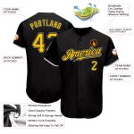 Custom Name and Number Personalized Black Gold-Gray Baseball Jersey Authentic Team Apparel Personalized Black Gold-Gray Authentic
