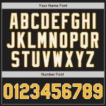 Custom Name Number Black Gold-Gray Fashion Baseball Jersey - Personalized Authentic Split Team Jersey Personalized Black