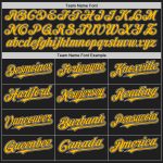 Personalized Black Gray Gold Raglan Baseball Jersey - Custom Sports Apparel Personalized Black Gold-Gray Raglan Sleeves Baseball