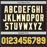 Personalized Black and Gray Split Fashion Baseball Jersey for Men and Women Personalized Black Gold-Gray Split Fashion Baseball