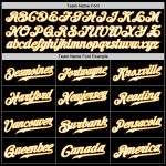 Personalized Gradient Baseball Jersey in Black Gold Gray White Fashion Design Personalized Black Gold Gray-White Gradient
