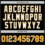 Personalized Gradient Baseball Jersey in Black Gold Gray White Fashion Design Personalized Black Gold Gray-White Gradient