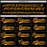 Custom Black and Gold Hockey Jersey - Personalized Team Apparel Personalized Black Gold Hockey Jersey