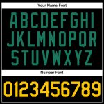 Custom Authentic Baseball Jersey in Black and Gold with Kelly Green - Personalized Name and Number Personalized Black Gold-Kelly