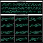 Custom Authentic Baseball Jersey in Black and Gold with Kelly Green - Personalized Name and Number Personalized Black Gold-Kelly