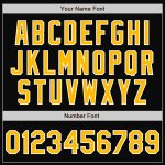 Personalized Team Bomber Jacket in Black Gold-Kelly Green with Custom Name and Number - Full-Snap Varsity Letterman Fashion Jacket