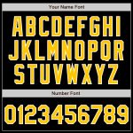 Personalized Black and Light Blue Fashion Baseball Jersey - Custom Split Design Personalized Black Gold-Light Blue Split