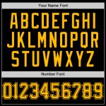 Personalized Black Gold Baseball Jersey - Authentic Throwback Mesh Design Personalized Black Gold Mesh Authentic Throwback