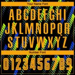 Personalized Soccer Uniform Jersey - Black Gold Neon Green Sublimation Personalized Black Gold-Neon Green Sublimation Soccer