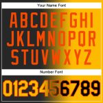 Custom Black Gold-Orange Gradient Baseball Jersey with Personalized Name and Number - Authentic Team Apparel Personalized