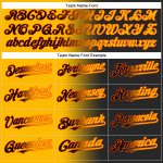 Personalized Black Gold Orange Gradient Baseball Jersey for Fashion Enthusiasts Personalized Black Gold-Orange Gradient Fashion