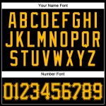 Personalized Custom Team Name and Number Black Gold Performance T-Shirt Personalized Black Gold Performance T-Shirt Team