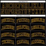 Custom Black Gold Pinstripe Basketball Jersey with Personalized Name and Number - Authentic Team Apparel Personalized Black