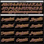 Custom Black Gold Pinstripe Purple Gold Baseball Jersey for Kids and Adults Personalized Black Gold Pinstripe Purple-Gold