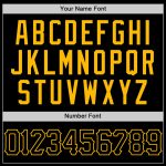 Personalized Purple Sleeveless Baseball Jersey with Black Gold Pinstripe Design Personalized Black Gold Pinstripe Purple