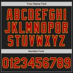 Custom Black Gold Pinstripe Red Unisex Softball Jersey - Personalized Two-Button Design Personalized Black Gold Pinstripe