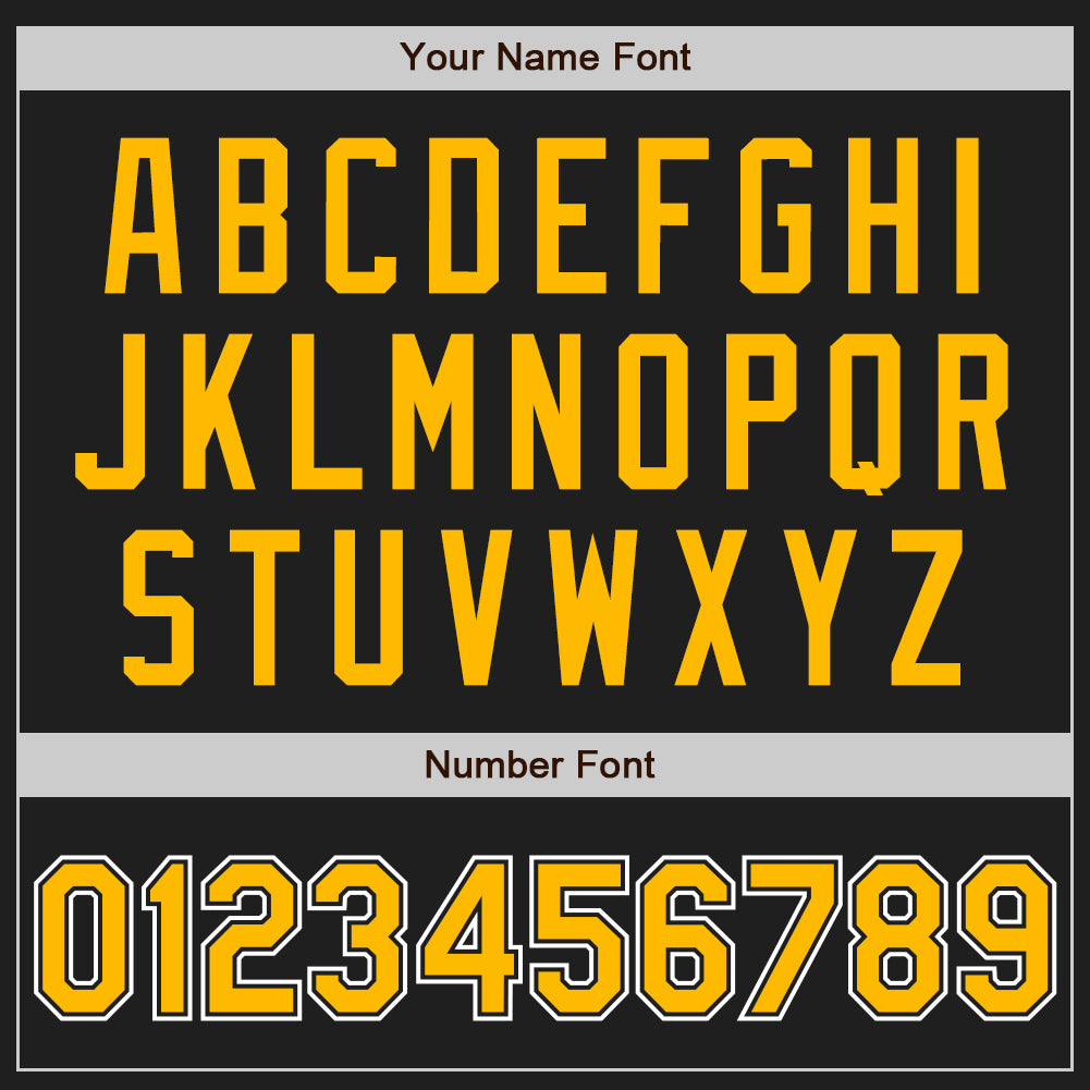 Personalized Unisex Softball Jersey - Black Gold Pinstripe Two-Button Design, Soft Fabric Personalized Black Gold Pinstripe - Image 5