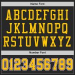 Custom Name and Number Personalized Black Gold Purple Football Jersey - Authentic Throwback Mesh Team Jersey Personalized
