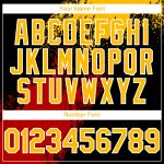 Personalized Unisex Softball Jersey - Black Gold-Red 3D Abstract Brush Stroke, Two-Button Design Personalized Black Gold-Red