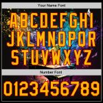 Customizable Black Gold-Red 3D Pattern Baseball Jersey with Colorful Smoke Design for Music Festival - Personalized Name & Number